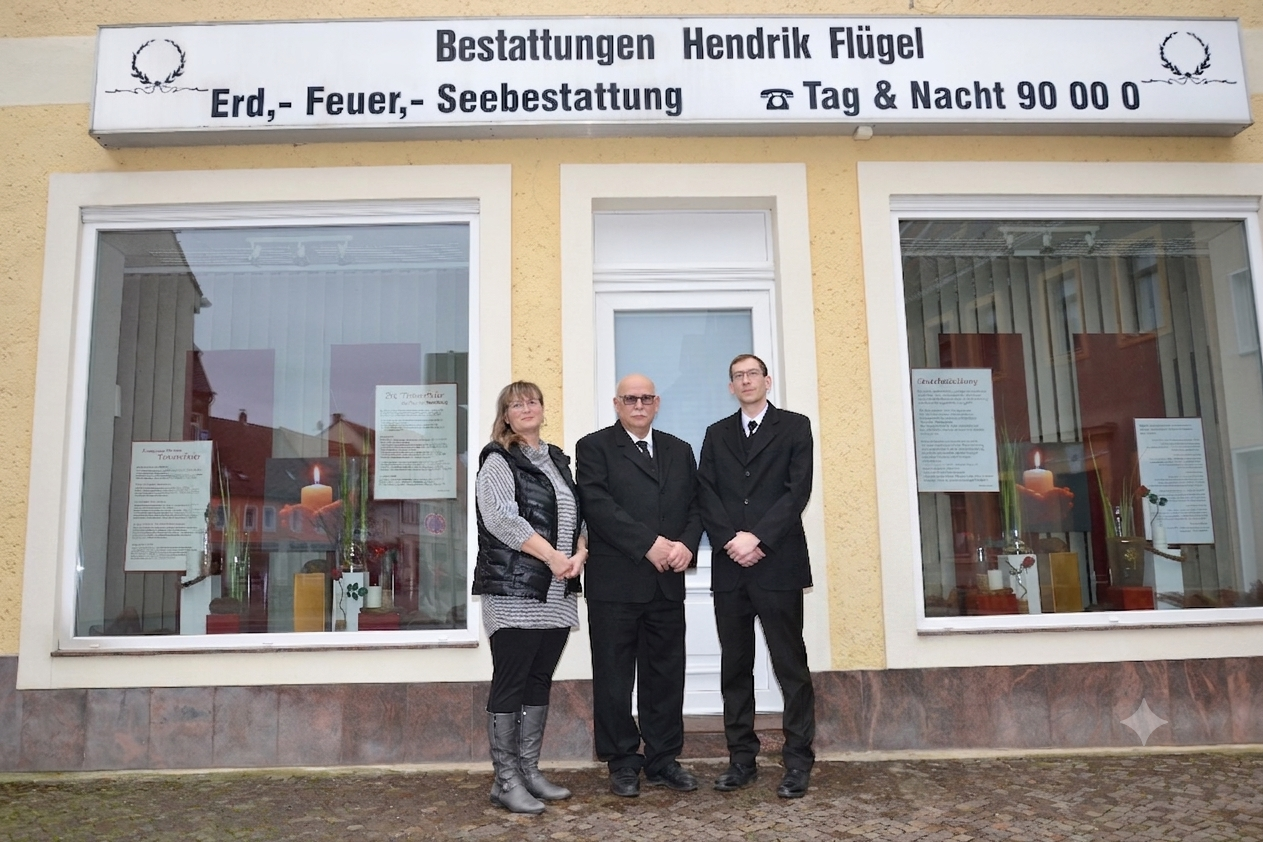 Teamfoto Bestattungen Hendrik Flügel in Wurzen